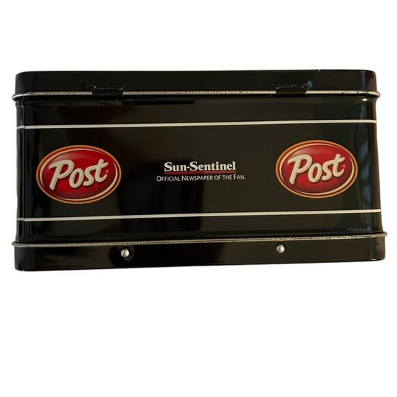 Florida Marlins Post Cereal Metal Lunch Box Great Condition 8 X 7 X 4 - Picture 6 of 6